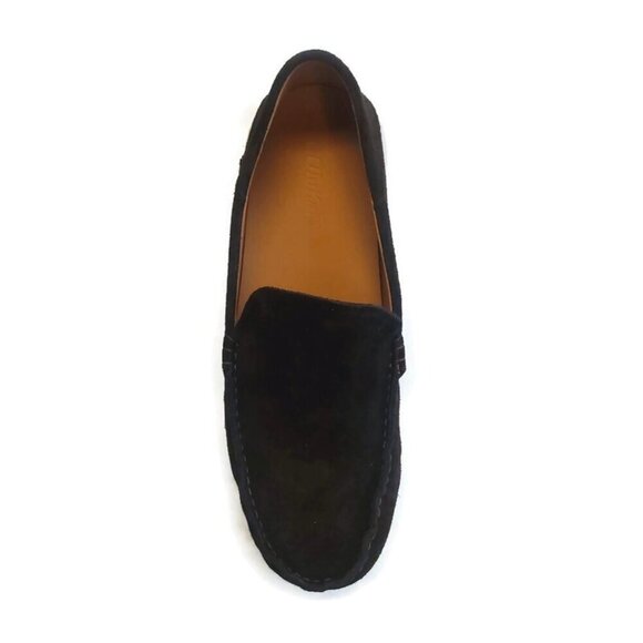 Olukai KA\'A LOAFER Mens Size 12 Italian Suede Leather Casual Shoes Dk Wood Brown